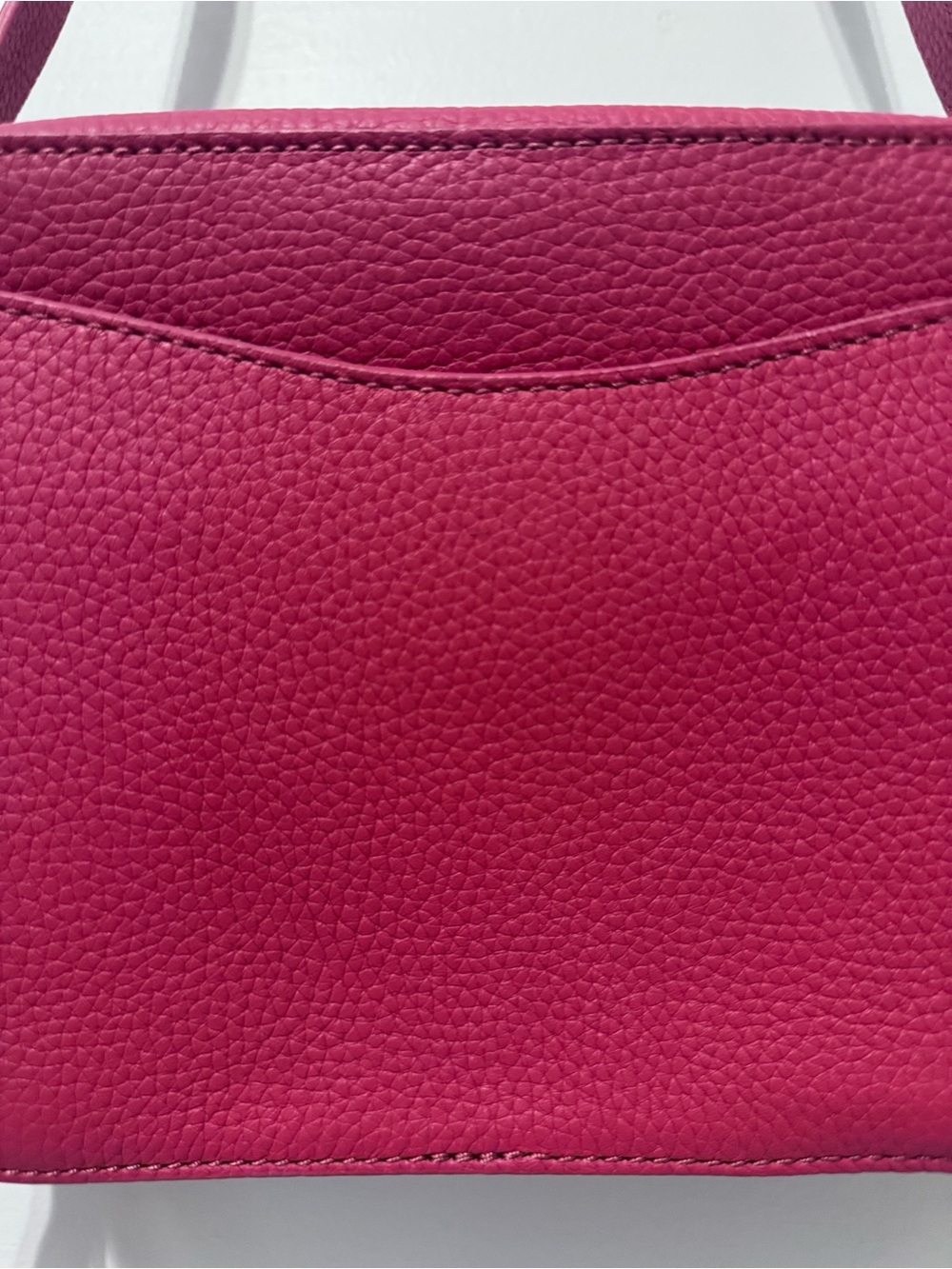 Cuyana Red Pebbled Leather Crossbody with Tassel - Picture 3 of 12
